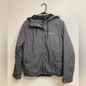 Columbia Interchange Winter Coat Women’s Medium Outdoor Gorpcore Gray Outdoor